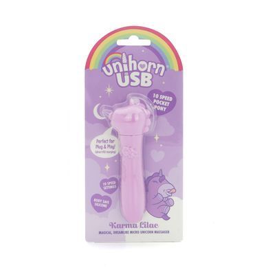 Вибратор-единорожка Unihorn USB Bullet &ndash; Karma Lilac, вибропуля, USB-зарядка, 10 режимов SX2868 фото