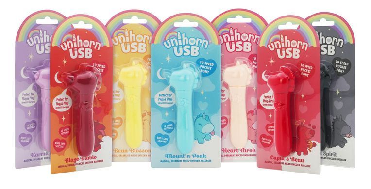 Вибратор-единорожка Unihorn USB Bullet &ndash; Karma Lilac, вибропуля, USB-зарядка, 10 режимов SX2868 фото