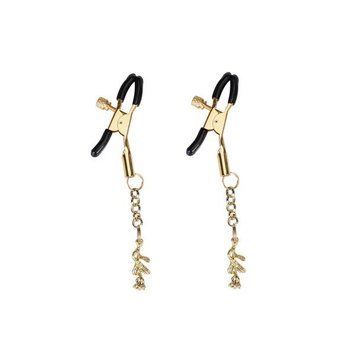 Зажимы для сосков Liebe Seele Rose Pendant Nipple Clamps Gold SX1689 фото