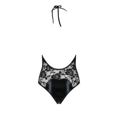 Боди с очень глубоким декольте Passion DARYL BODY S/M, black EL14802 фото