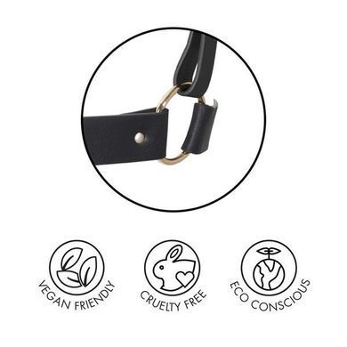 Портупея Bijoux Indiscrets MAZE - X Harness Black, экокожа SO2676 фото