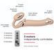 Безремневой страпон с вибрацией Strap-On-Me Vibrating Flesh L, диаметр 4,2 см, пульт ДУ, регулируемый SO3828 фото 3