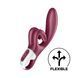 Вибратор-кролик Satisfyer Touch Me Red, двойной отросток, 3 мощных мотора SO7776 фото 1