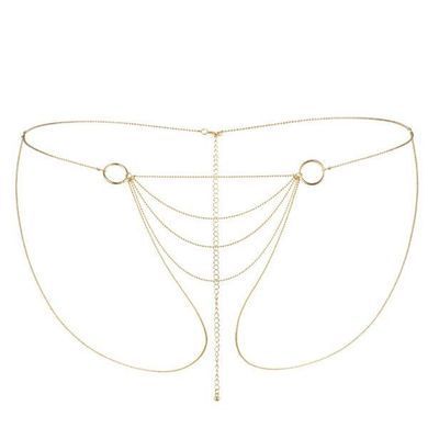 Цепочка-трусики Bijoux Indiscrets Magnifique Bikini Chain &ndash; Gold, украшение для тела SO2662 фото