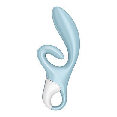 Вибратор-кролик Satisfyer Touch Me Blue, двойной отросток, 3 мощных мотора SO7777 фото