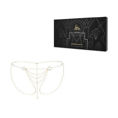 Цепочка-трусики Bijoux Indiscrets Magnifique Bikini Chain &ndash; Gold, украшение для тела SO2662 фото