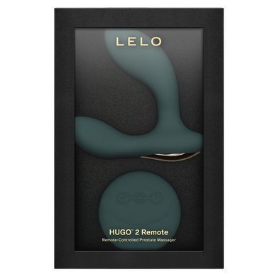 Массажер простаты LELO Hugo 2 Remote Green, 2 мотора, очень мощный, пульт ДУ SX0690 фото