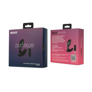 Анальная вибропробка Nexus DUO Plug Medium, пульт ДУ SX2411 фото