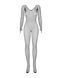 Сетчатый бодистокинг с длинным рукавом Obsessive Bodystocking N109 black S/M/L, черный, комбинезон SO7253 фото 3