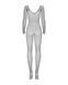 Сетчатый бодистокинг с длинным рукавом Obsessive Bodystocking N109 black S/M/L, черный, комбинезон SO7253 фото 4
