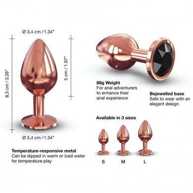 Металлическая анальная пробка с украшением в виде кристалла Dorcel - Diamond Plug M SO5531 фото