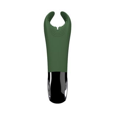 Вибратор для пениса Fun Factory MANTA moss green/black, подходит для парных игр SX0966 фото