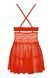 Бэби-долл Obsessive 838-BAB-3 babydoll & thong red 2XL/3XL SX1121 фото 4