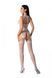 Бодистокинг с множеством бретелей Passion BS095 One Size, white, имитация пояса и чулок, с доступом SO8928 фото 2