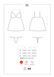 Сатиновый пеньюар с кружевом Obsessive 810-BAB-2 babydoll & thong S/M, белый, пеньюар, танга SO7154 фото 7