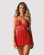 Бэби-долл Obsessive 838-BAB-3 babydoll & thong red 2XL/3XL SX1121 фото 1