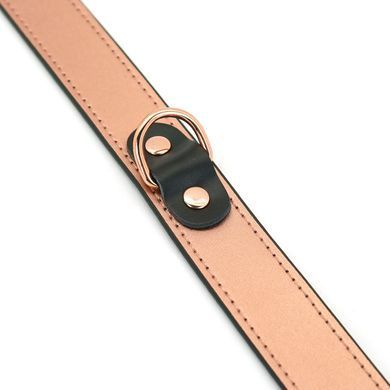 Ошейник с зажимами для сосков Liebe Seele Rose Gold Memory Collar with Nipple Clamps, кожа SO9495 фото