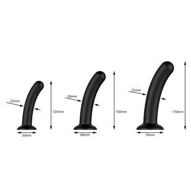 Набор дилдо Nexus Dilating Set (17 см, 15 см, 12,5 см) SX1341 фото