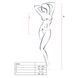Бодистокинг Passion BS035 black, боди, имитация топа и трусиков PBS035B фото 4