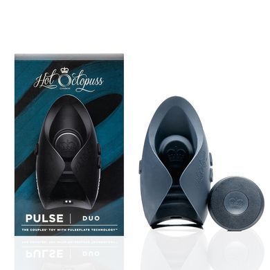 Игрушка для пар Hot Octopuss PULSE DUO, пульсация+вибрация, использование без рук, пульт ДУ SO8723 фото