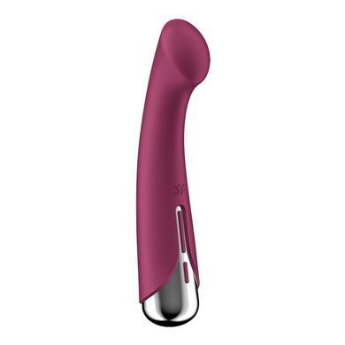Вибратор с ротацией Satisfyer Spinning G-Spot 1 Red, плоская площадка для стимуляции точки G SX0555 фото