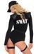 Костюм эротического спецназа Leg Avenue SWAT Team Babe M, боди, пояс, подвязки, игрушечная рация, ке SO8545 фото 2