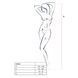 Бодистокинг Passion BS046 black, комбинезон с имитацией чулок PBS046B фото 4