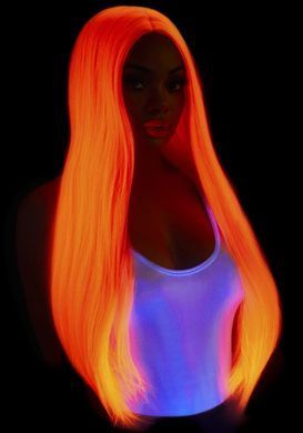 Парик Leg Avenue 33&Prime; Long straight center part wig neon pink SO8590 фото