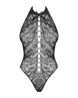 Бодистокинг с крупными ячейками и открытой спиной Obsessive B119 teddy S/M/L, халтер SO7207 фото