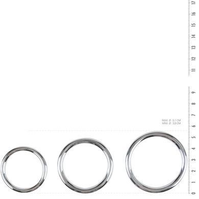 Набор эрекционных колец Sinner Gear Unbendable &mdash; Cock/Ball Ring & Glans Ring Set SO4584 фото
