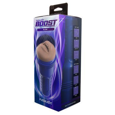 Мастурбатор-ротик Fleshlight Boost Blow Light Medium Flesh, плавающие кольца Turbo Tech SO8154 фото