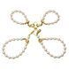 Жемчужные наручники и поножи LOCKINK Pearl Handcuffs & Anklecuffs SX0909 фото 1