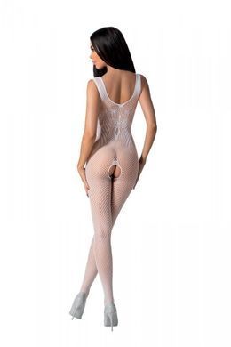 Бодистокинг с крыльями Passion BS098 One Size, white, средняя сетка, открытый доступ SO8937 фото