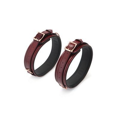 Фиксаторы для бедер Liebe Seele Wine Red Thigh Cuffs S Size, натуральная кожа SO9454 фото
