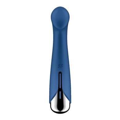 Вибратор с ротацией Satisfyer Spinning G-Spot 1 Blue, плоская площадка для стимуляции точки G SX0556 фото
