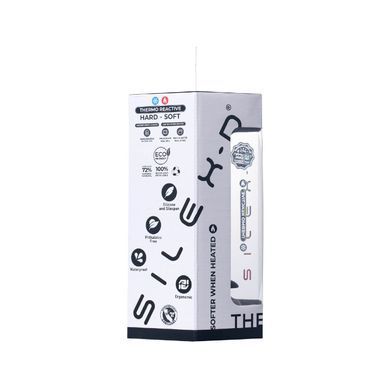 Анальная пробка SilexD Model 2, size M, черная, двухслойная, с эффектом памяти, диаметр 4 см SX1276 фото