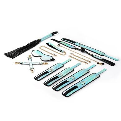 БДСМ-набор Liebe Seele Vivid Sky 8 Pieces Set, 8 аксессуаров, экокожа на бархатной основе SO9503 фото
