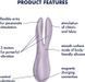 Клиторальный вибратор Satisfyer Threesome 2 Violet, 3 гибких пальчика, 3 мотора SX1213 фото 6