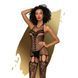 Бодистокинг Penthouse Fancy Me S/L Black, открытый доступ, фантазийный рисунок, имитация чулок SO6463 фото 1