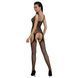 Бодистокинг Passion ECO BS004 black, открытый доступ, имитация подвязок, цветочный декор SO7071 фото 2