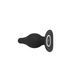 Анальная пробка SilexD Model 2, size M, черная, двухслойная, с эффектом памяти, диаметр 4 см SX1276 фото 2