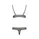 Комплект белья Passion ERZA SET S/M, black, лиф и трусики PS26011 фото 4