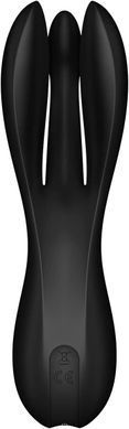 Клиторальный вибратор Satisfyer Threesome 2 Black, 3 гибких пальчика, 3 мотора SX1214 фото