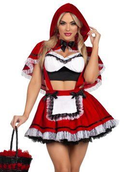 Костюм Красной Шапочки Leg Avenue Flirty Miss Red Top and Skirt M SX2782 фото