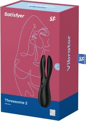 Клиторальный вибратор Satisfyer Threesome 2 Black, 3 гибких пальчика, 3 мотора SX1214 фото