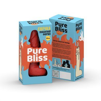 Свеча в виде члена Pure Bliss BIG Red 18 см SX1652 фото