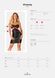 Платье под змеиную кожу Obsessive Vivianty dress M/L, черное SO7314 фото 7