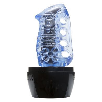 Мастурбатор Fleshlight Fleshskins Grip Blue Ice, надежная фиксация на руке, отлично для пар и минета F16623 фото