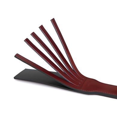 Двусторонний паддл Liebe Seele Wine Red Spanking Paddle, натуральная кожа SO9456 фото