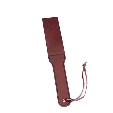 Двусторонний паддл Liebe Seele Wine Red Spanking Paddle, натуральная кожа SO9456 фото